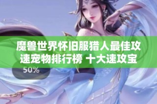 魔兽世界怀旧服猎人最佳攻速宠物排行榜 十大速攻宝宝推荐
