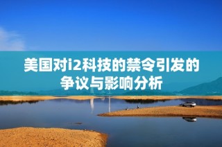 美国对i2科技的禁令引发的争议与影响分析