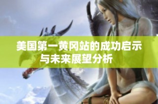 美国第一黄冈站的成功启示与未来展望分析  