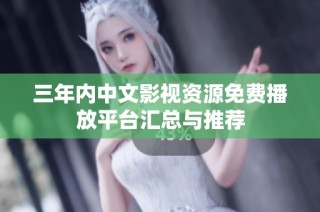 三年内中文影视资源免费播放平台汇总与推荐