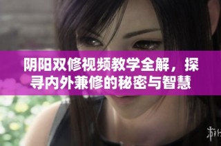 阴阳双修视频教学全解，探寻内外兼修的秘密与智慧