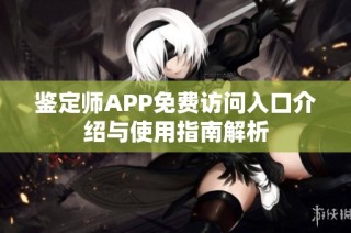 鉴定师APP免费访问入口介绍与使用指南解析