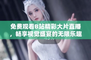 免费观看B站精彩大片直播，畅享视觉盛宴的无限乐趣
