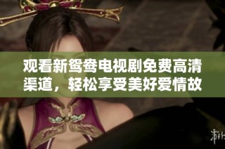 观看新鸳鸯电视剧免费高清渠道，轻松享受美好爱情故事