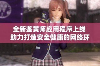 全新鉴黄师应用程序上线 助力打造安全健康的网络环境