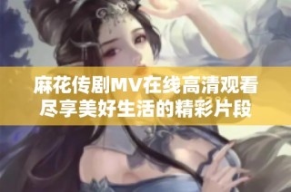 麻花传剧MV在线高清观看尽享美好生活的精彩片段