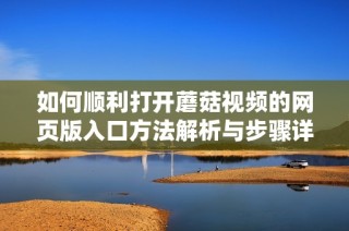 如何顺利打开蘑菇视频的网页版入口方法解析与步骤详解