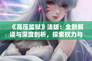 《高压监狱》法版：全新解读与深度剖析，探索权力与囚徒的复杂关系