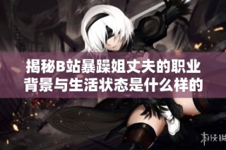 揭秘B站暴躁姐丈夫的职业背景与生活状态是什么样的
