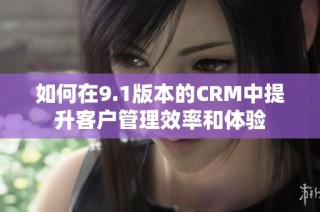 如何在9.1版本的CRM中提升客户管理效率和体验
