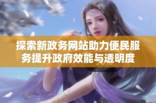 探索新政务网站助力便民服务提升政府效能与透明度