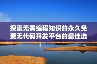 探索无需编程知识的永久免费无代码开发平台的最佳选择