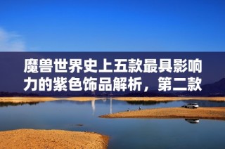 魔兽世界史上五款最具影响力的紫色饰品解析，第二款必不可少