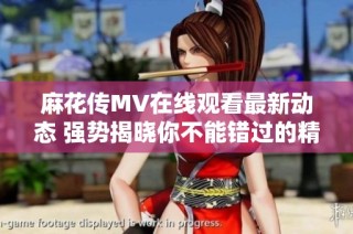 麻花传MV在线观看最新动态 强势揭晓你不能错过的精彩片段