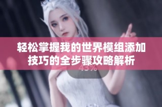 轻松掌握我的世界模组添加技巧的全步骤攻略解析
