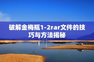 破解金梅瓶1-2rar文件的技巧与方法揭秘