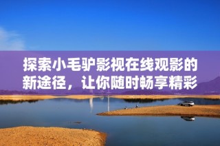 探索小毛驴影视在线观影的新途径，让你随时畅享精彩内容