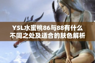 YSL水蜜桃86与88有什么不同之处及适合的肤色解析