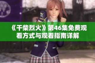 《干柴烈火》第46集免费观看方式与观看指南详解