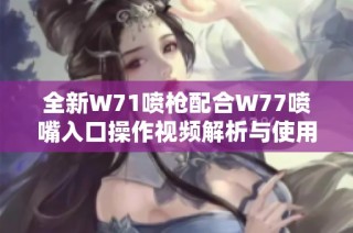全新W71喷枪配合W77喷嘴入口操作视频解析与使用技巧分享
