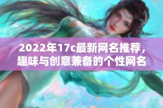 2022年17c最新网名推荐，趣味与创意兼备的个性网名大全分享