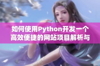 如何使用Python开发一个高效便捷的网站项目解析与实践