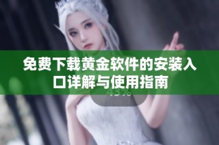 免费下载黄金软件的安装入口详解与使用指南
