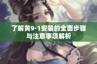 了解黄9·1安装的全面步骤与注意事项解析
