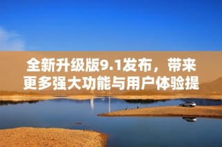 全新升级版9.1发布，带来更多强大功能与用户体验提升