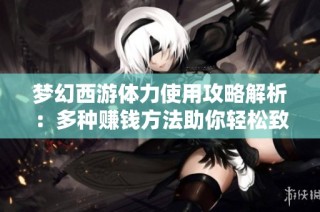 梦幻西游体力使用攻略解析：多种赚钱方法助你轻松致富
