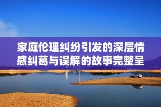 家庭伦理纠纷引发的深层情感纠葛与误解的故事完整呈现