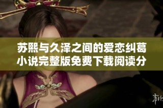 苏熙与久泽之间的爱恋纠葛小说完整版免费下载阅读分享