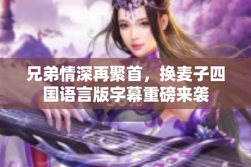 兄弟情深再聚首，换麦子四国语言版字幕重磅来袭
