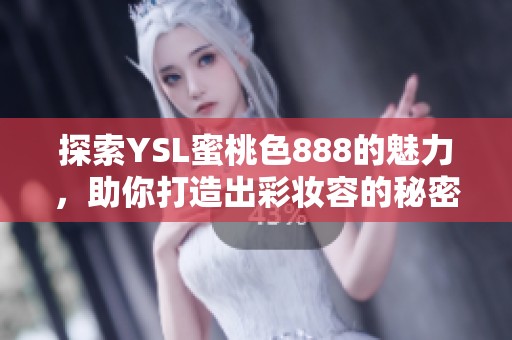 探索YSL蜜桃色888的魅力，助你打造出彩妆容的秘密武器
