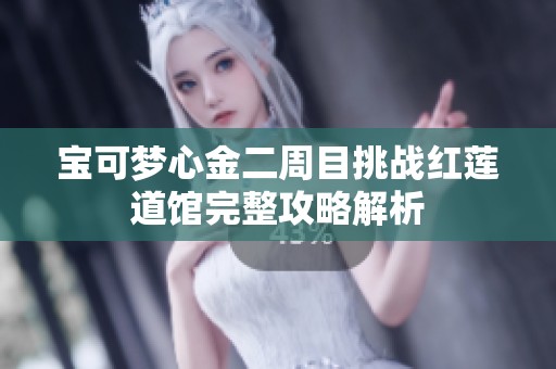 宝可梦心金二周目挑战红莲道馆完整攻略解析