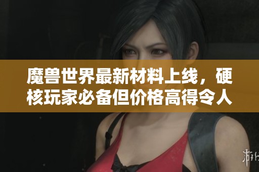 魔兽世界最新材料上线，硬核玩家必备但价格高得令人咋舌