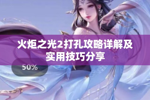 火炬之光2打孔攻略详解及实用技巧分享