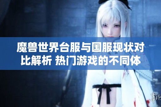 魔兽世界台服与国服现状对比解析 热门游戏的不同体验分析