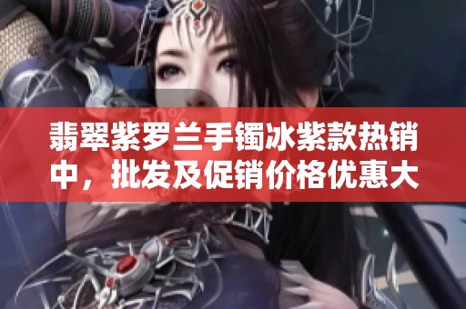 翡翠紫罗兰手镯冰紫款热销中，批发及促销价格优惠大放送