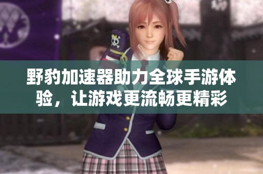 野豹加速器助力全球手游体验，让游戏更流畅更精彩