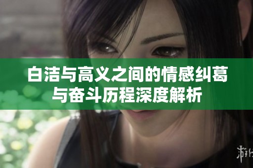 白洁与高义之间的情感纠葛与奋斗历程深度解析