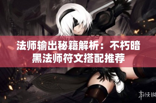 法师输出秘籍解析：不朽暗黑法师符文搭配推荐