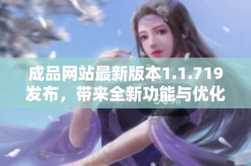 成品网站最新版本1.1.719发布，带来全新功能与优化体验升级