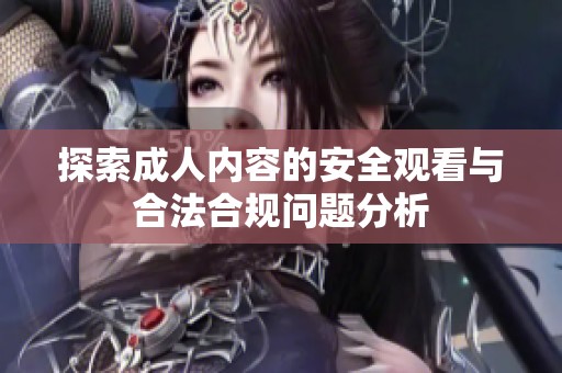 探索成人内容的安全观看与合法合规问题分析