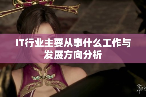 IT行业主要从事什么工作与发展方向分析