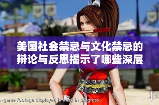 美国社会禁忌与文化禁忌的辩论与反思揭示了哪些深层问题