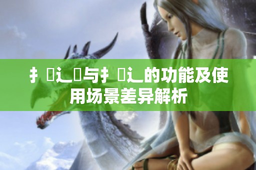 扌喿辶畑与扌喿辶的功能及使用场景差异解析